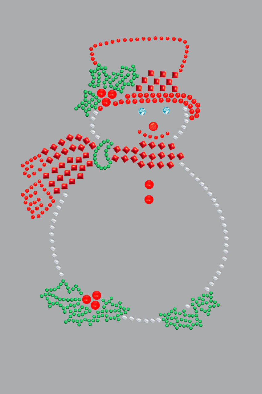 Snowman Outline - Bandana Gray