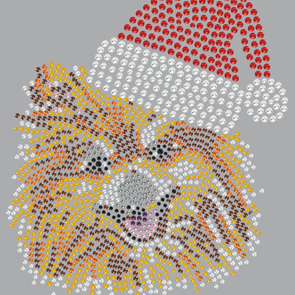 Pomeranian with Santa Hat - Women's T-shirt