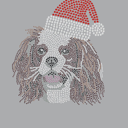 Cavalier King Charles Spaniel with Santa Hat - Women's Tee