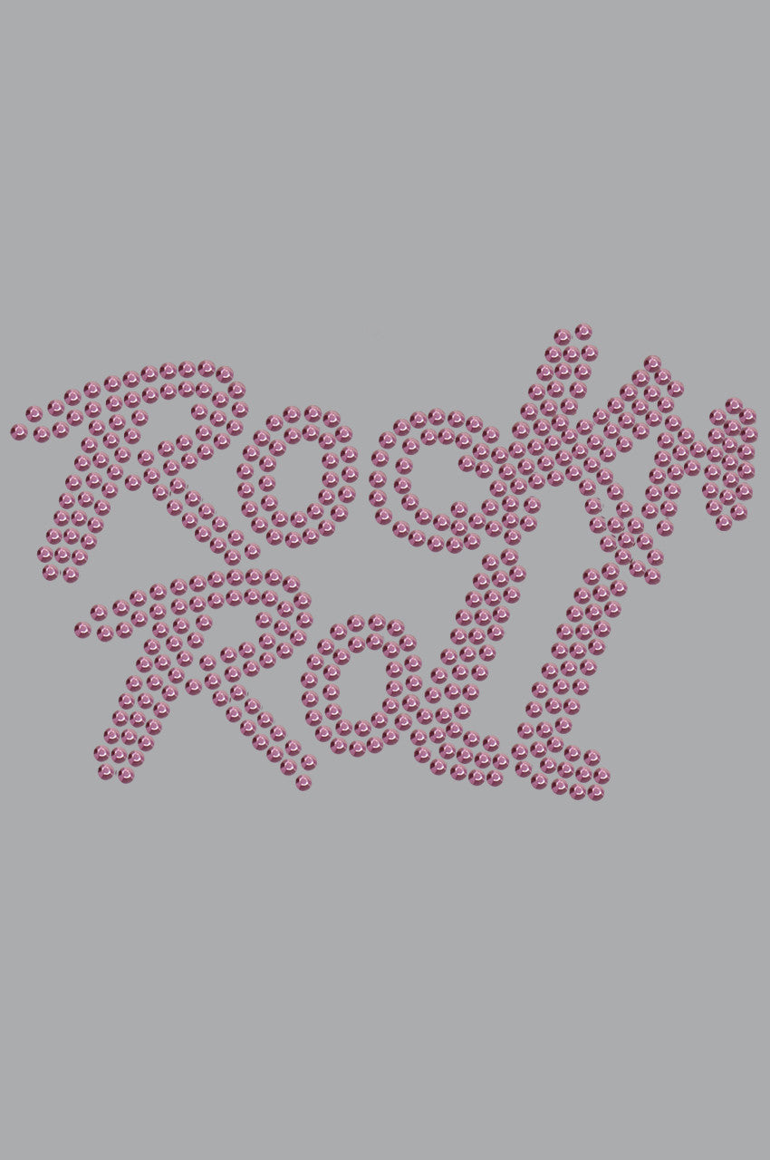 Rock n Roll (Pink Rhinestuds) - Bandanna Gray