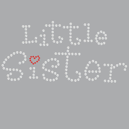 Little Sister with Red Heart - Women's T-shirt