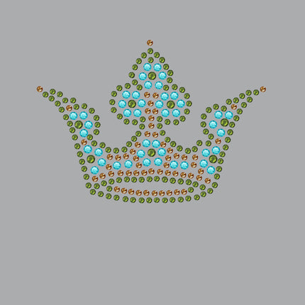 Crown 3 (Lime, Turquoise, & Brown) - Bndana