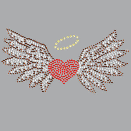 Heart with Wings & Halo - Women's T-shirt