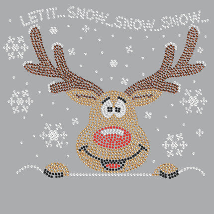 Let it Snow - Red Nose Reindeer - Bandana