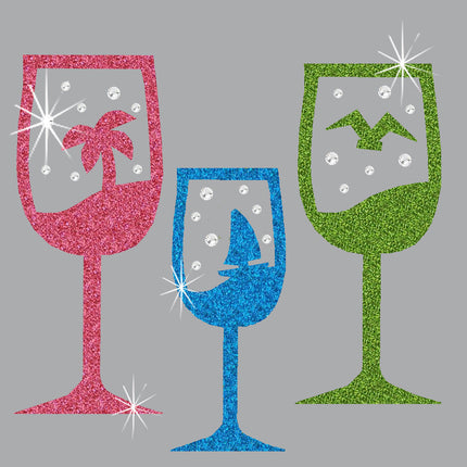 Tropical Glitter Cocktails - Women's Tee