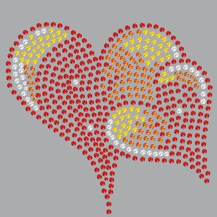 Red, Orange & Yellow Hearts - Women's T-shirt