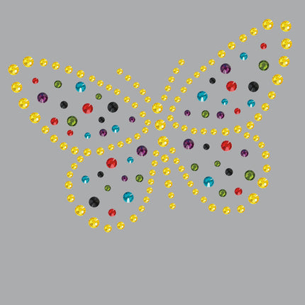 Yellow Dotted Butterfly - Women's T-shirt