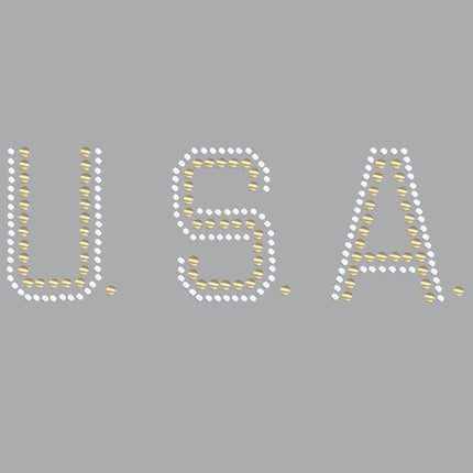 USA (Gold & Silver Nailheads) - Women's T-shirt