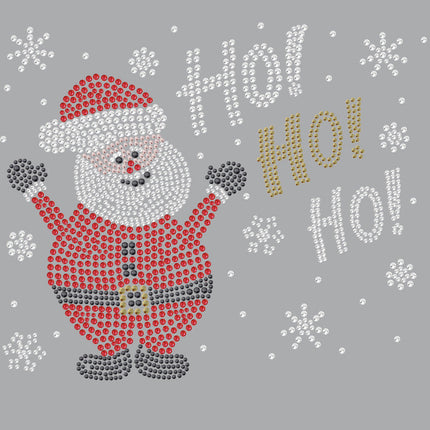 Ho Ho Santa with Snowflakes - Women's Tee