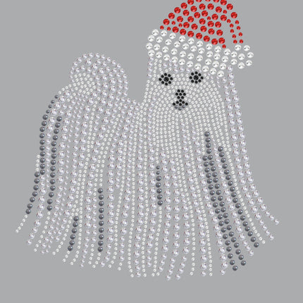 Maltese with Santa Hat - Women's T-shirt