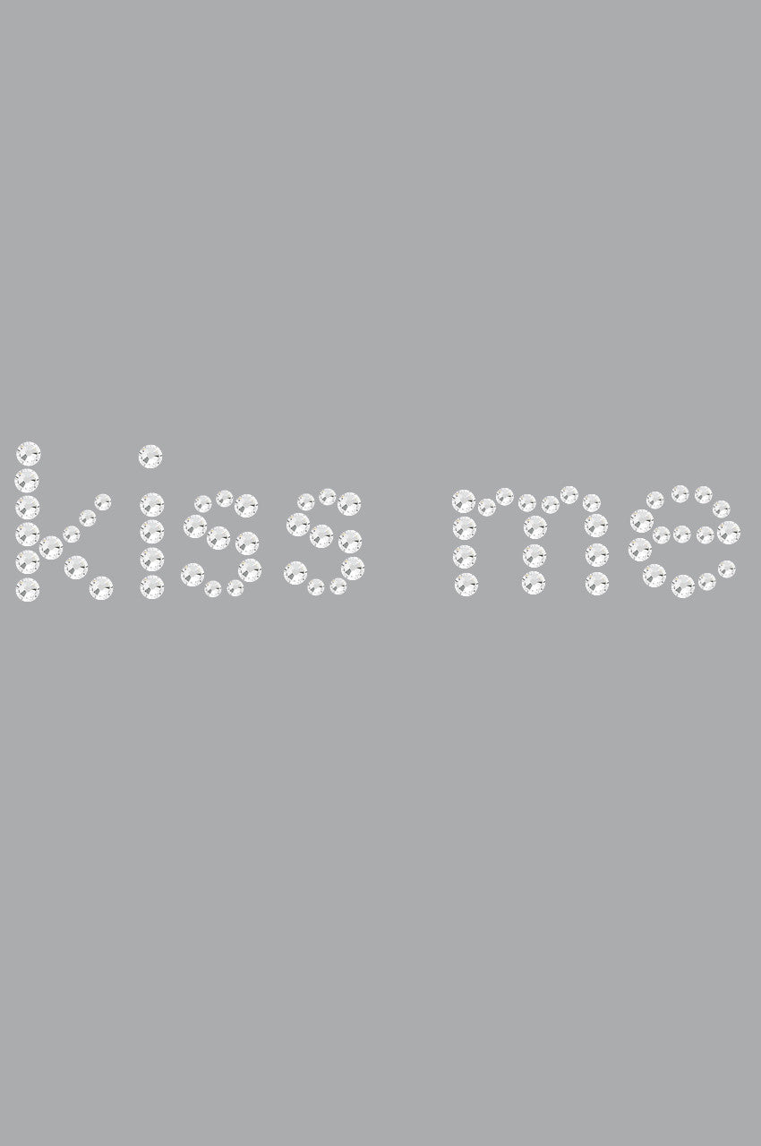 Kiss Me Bandanna Gray