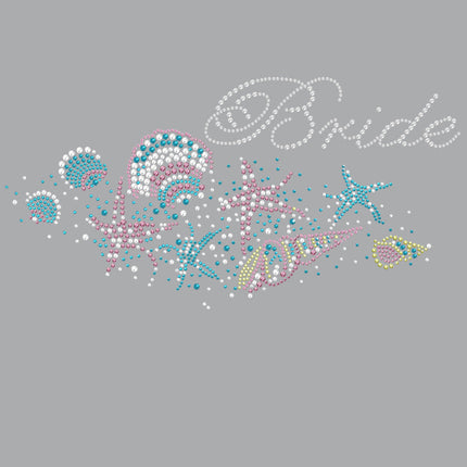 Bride with Seashells- Women's T-shirt