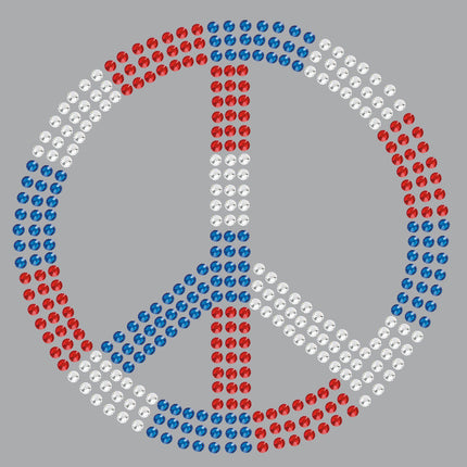 Peace Sign (Red, White, & Blue) - Bandanna