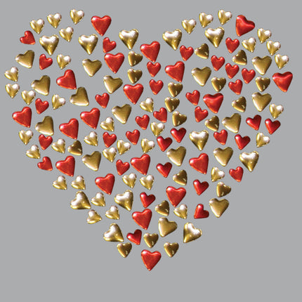 Red & Gold Nailhead Hearts - Women's T-shirt