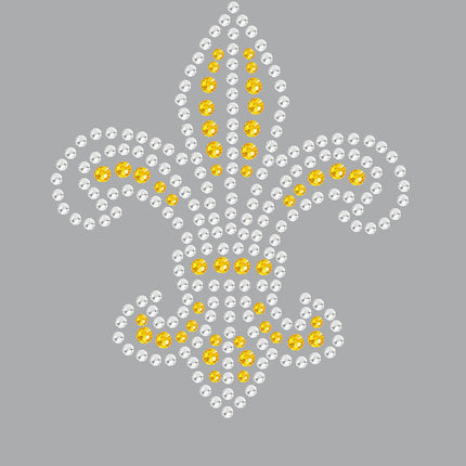 Fleur de Lis (Gold Rhinestones) - Women's T-shirt