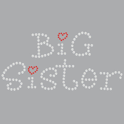 Big Sister with Red Heart - Women's T-shirt