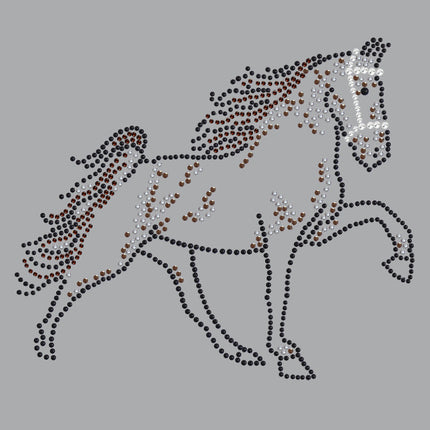 Horse (Brown Rhinestuds) - Women's T-shirt