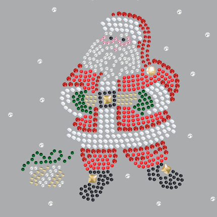 Santa with Snowflakes - Women's T-shirt