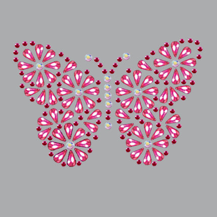 Pink Nailhead Butterfly - Women's T-shirt