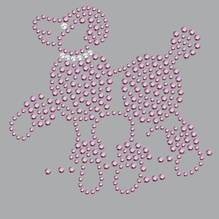 Poodle (Pink Rhinestuds) - bandana