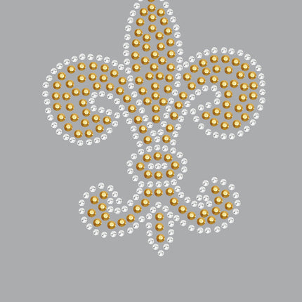 Fleur de Lis (Gold Rhinestuds) - Women's T-shirt