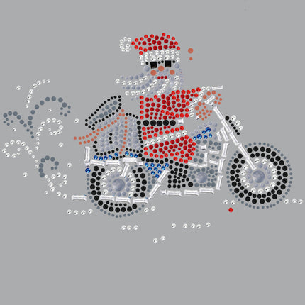 Santa on Motorcycle - Women's Tee