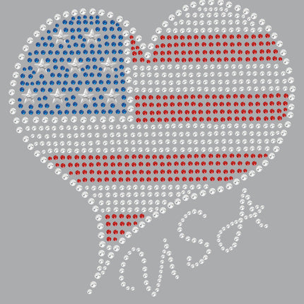 Patriotic American Heart 3 - Women's T-shirt