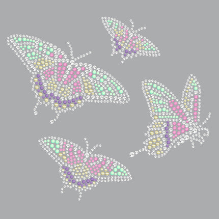 Pastel Butterflies - Women's T-shirt