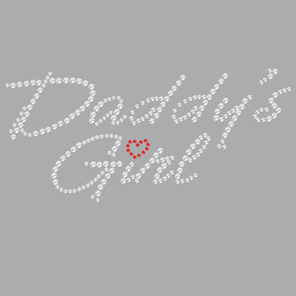 Daddy's Girl with Red Heart - Women's T-shirt