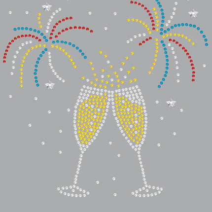 Happy New Year Drink & Fireworks - Women's Tee