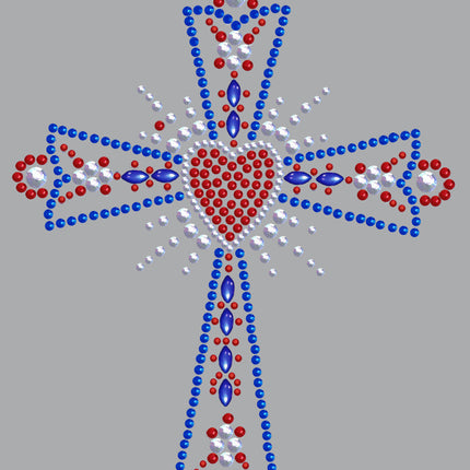 Cross (Red, White & Blue) - Women's T-shirt