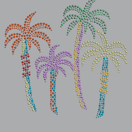 Palm Trees (Multicolor) - Women's T-shirt