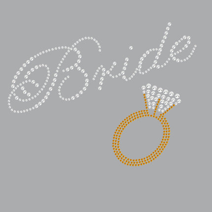 Bride with Diamond Ring- Women's T-shirt