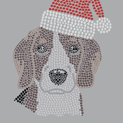 Beagle with Santa Hat - Women's Tee