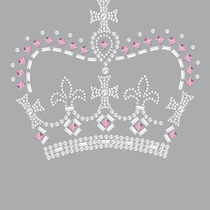 Crown 15 ( Pink, Silver & Clear) - Women's T-shirt