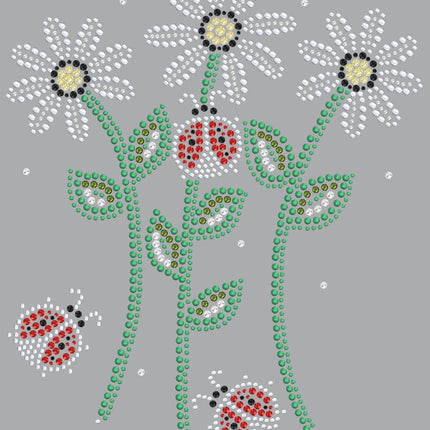 Daisies with Lady Bugs - Women's T-shirt