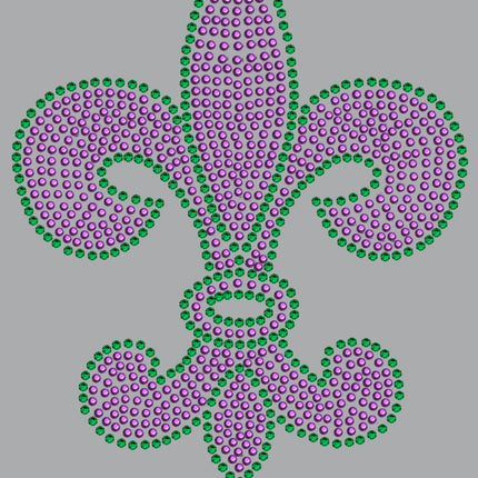 Fleur de Lis (Purple & Green) - Women's T-shirt