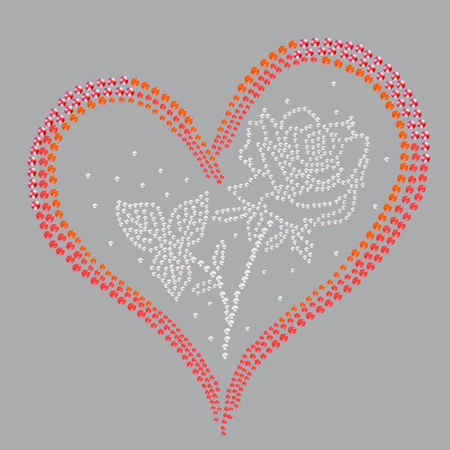 Heart with Rose - Women's Tee