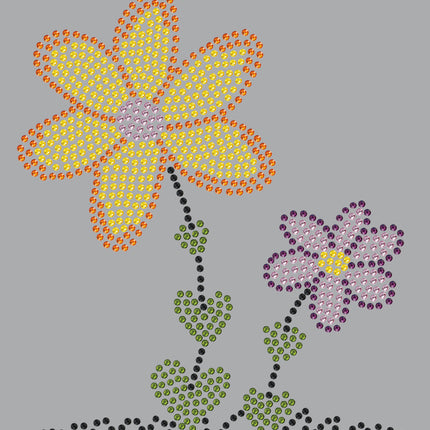 Orange & Purple Flowers - Women's T-shirt