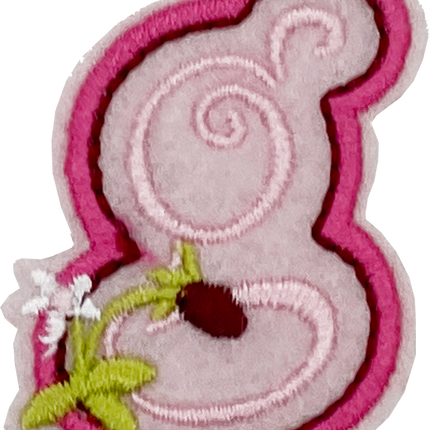 Curly Pink G - Patch