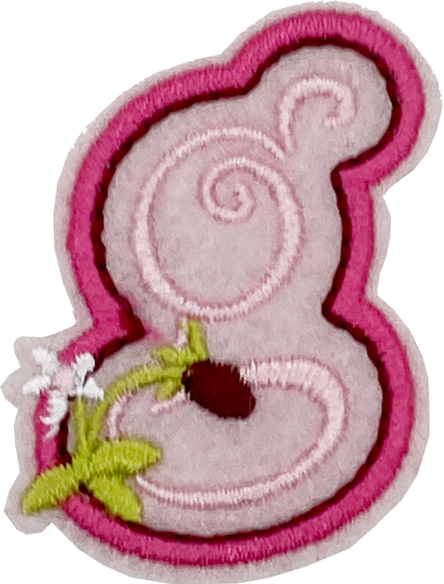 Curly Pink G - Patch