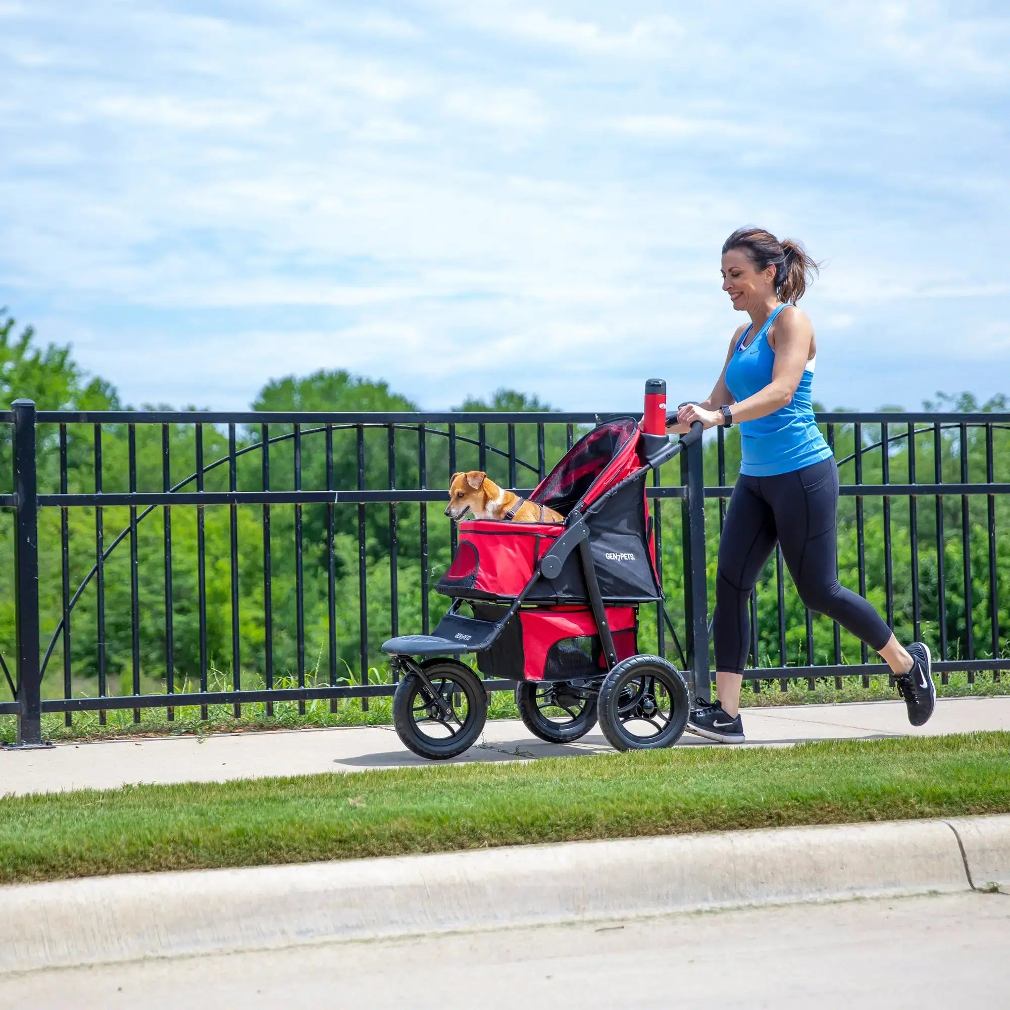 Gen7Pets G7 Jogger Pet Stroller Pathfinder Red