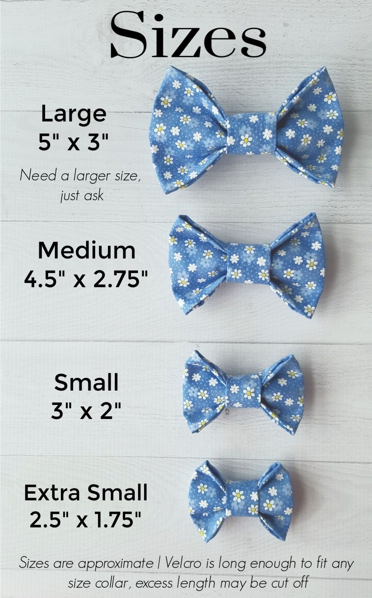 Gingham Check Turquoise Dog Bow Tie