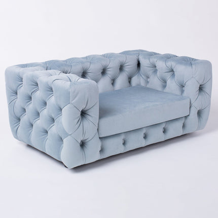 The Glamour Luxury Pet Bed in Blue