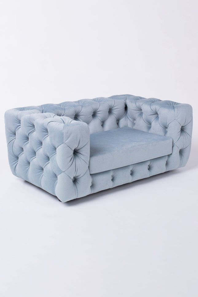 The Glamour Luxury Pet Bed in Blue