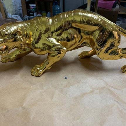 Golden Jaguar Sculpture