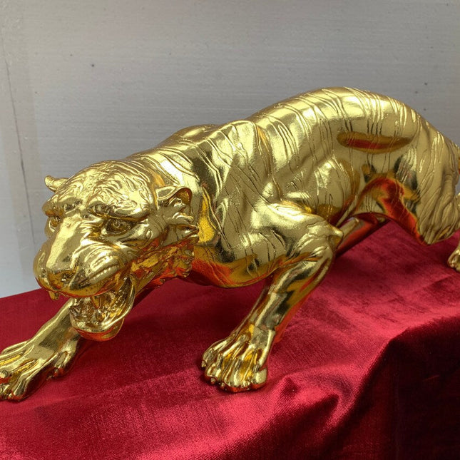 Golden Jaguar Sculpture