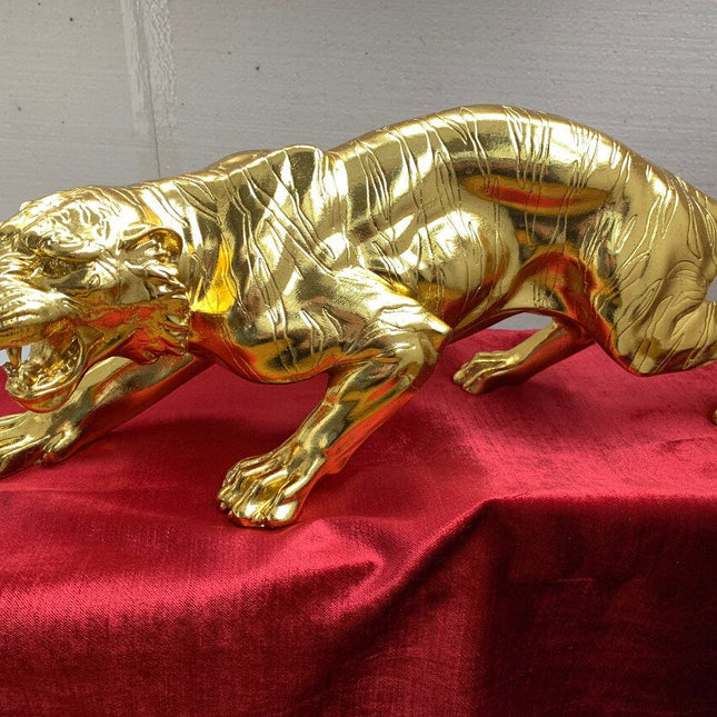 Golden Jaguar Sculpture