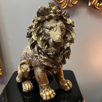 Golden Lion Statue