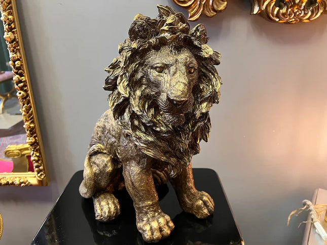 Golden Lion Statue